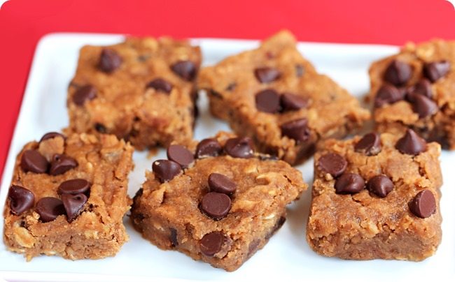 Nutella Chocolate Chip Blondies