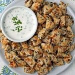 Chicken Bites with Cream Cheese Yogurt Dip