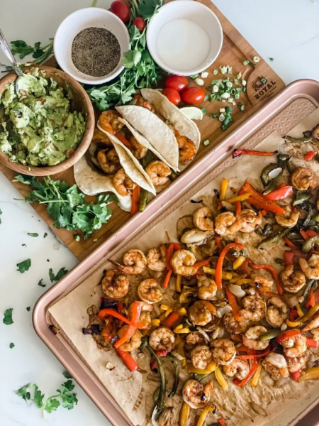 Zero Point Sheet Pan Shrimp Fajitas
