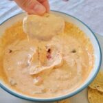 Cottage Cheese Queso with tostitos