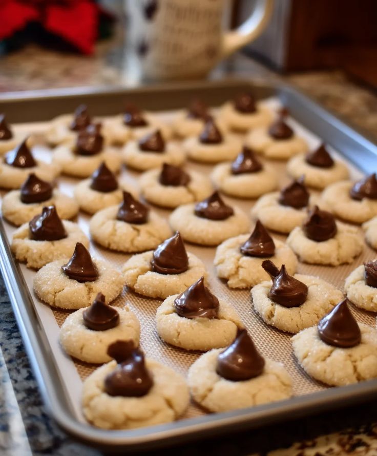 peanut butter blossom cookies
