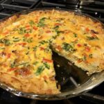 Cheesy Veggie Quiche With A Hash Brown Crust Menopausemenu