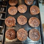2-point full-size chocolate cupcakes!