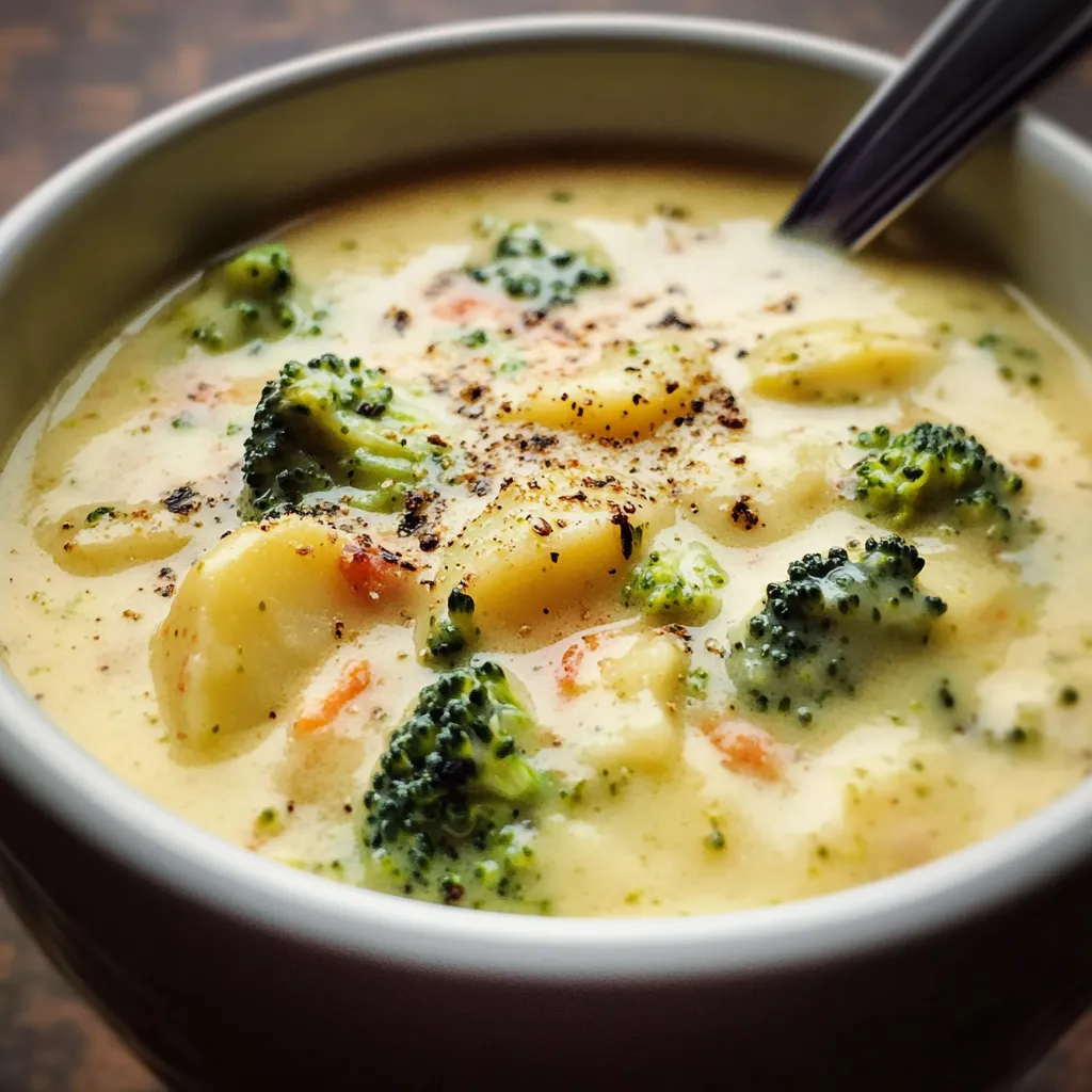 Cheddar Broccoli Potato Soup