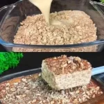 Healthy Breakfast Oatmeal with Scrambled Eggs, Walnuts, Apple & Banana