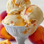 Homemade Peach Ice Cream