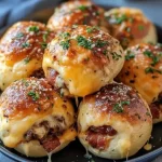 Garlic Parmesan Bacon Cheeseburger Bombs