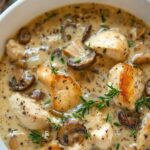 Creamy Mushroom Chicken and Wild Rice Soup