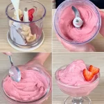 Vegan Strawberry Banana Ice Cream
