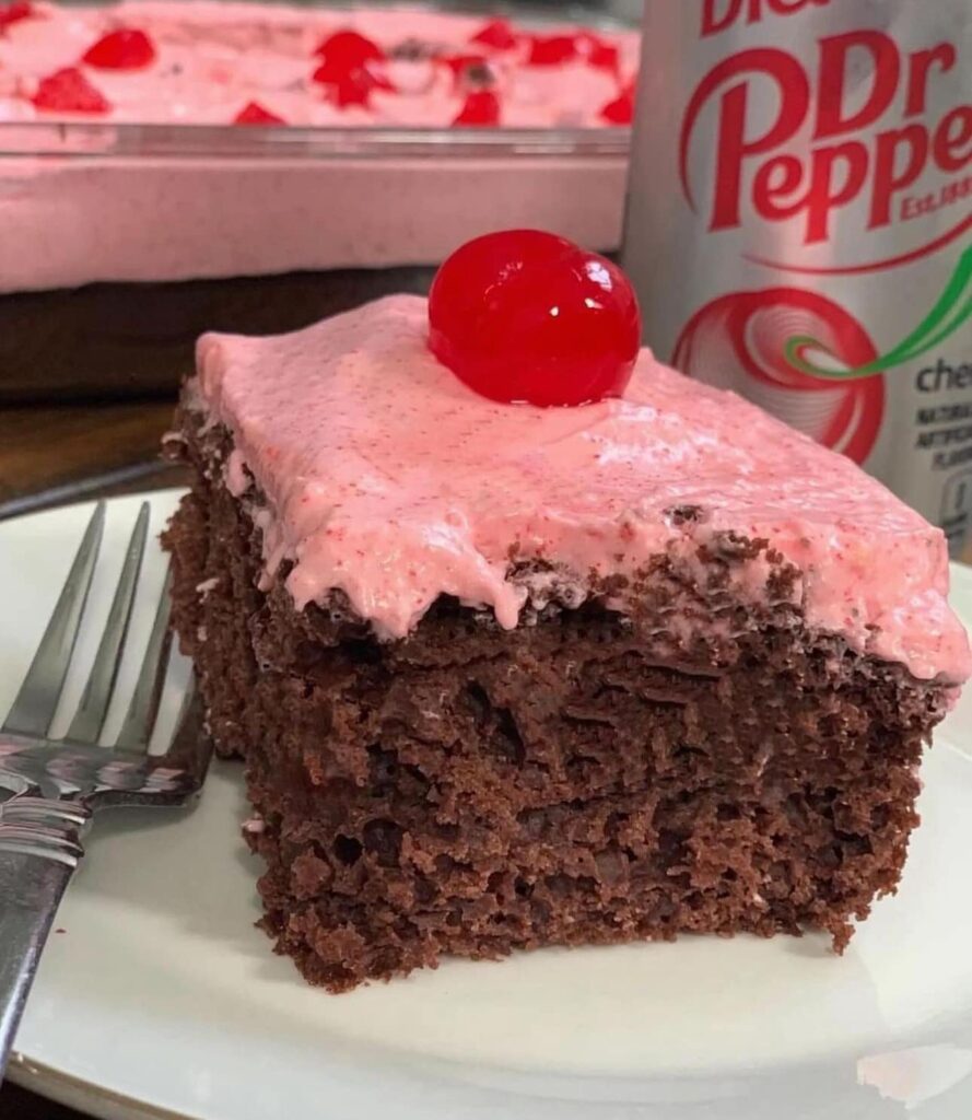 Skinny Cherry Dr Pepper Chocolate Cake