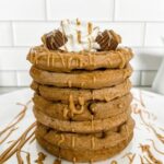 Mini Reese’s Peanut Butter Protein Waffles