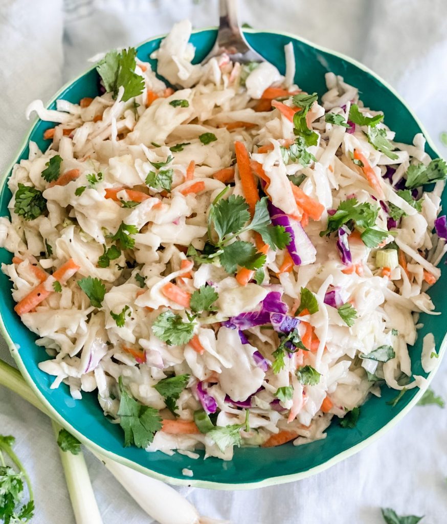 Easy Skinny Coleslaw