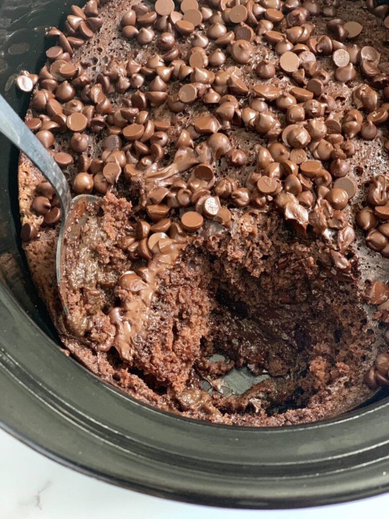 Slow Cooker Skinny Chocolate Lava Cake