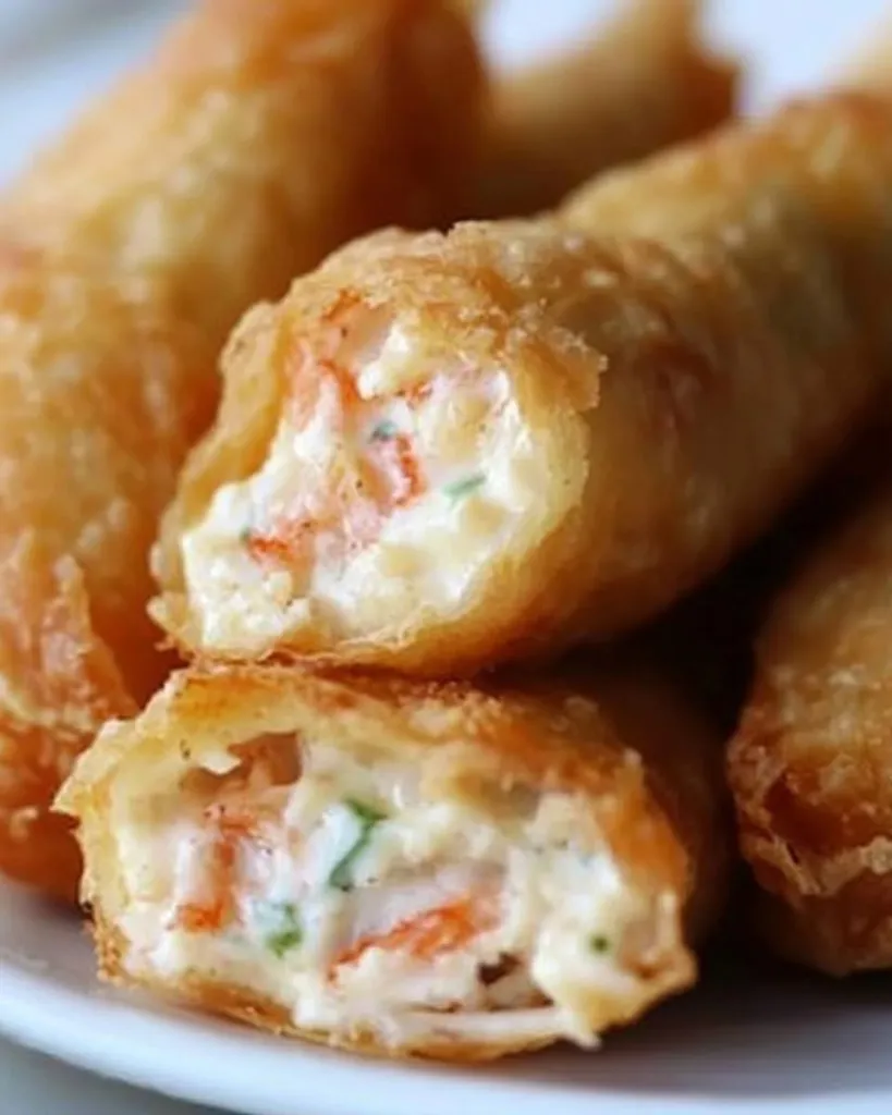 Crab Rangoon Egg Rolls