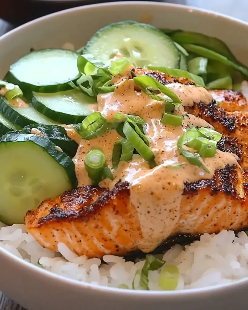 Spicy Salmon Rice Bowl