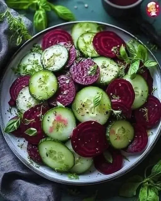 Fresh Cucumber and Beet Salad