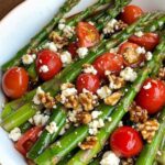 Asparagus Tomato and Feta Salad with Balsamic Vinaigrette