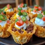 WW-Friendly Mini Taco Cupcakes