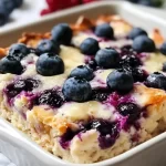 Blueberry Cottage Cheese Breakfast Bake