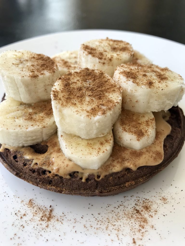 Chocolate, Peanut Butter, and Banana Waffle – Five Points