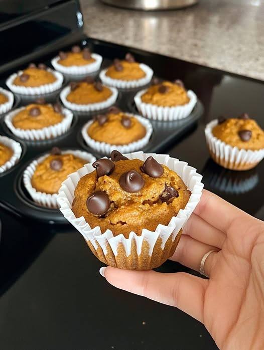 Easy Pumpkin Spice Cupcakes with Chocolate ChipsOnly 2 WW Points each!