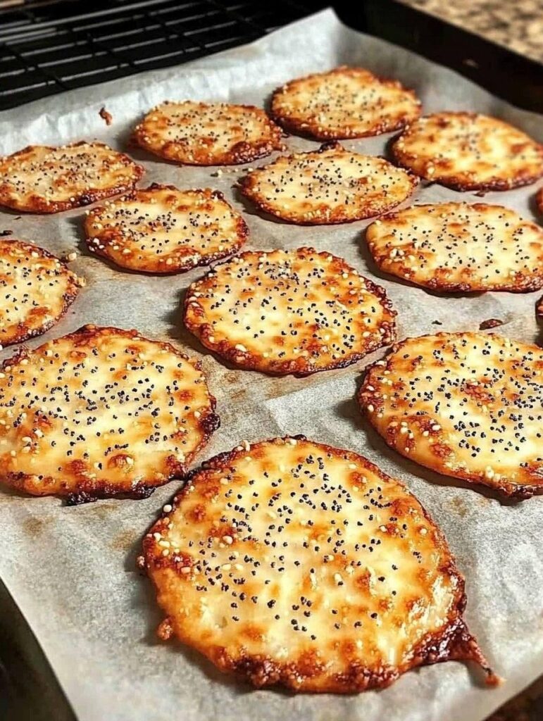 Everything Bagel Provolone Crisps (WW-Friendly)