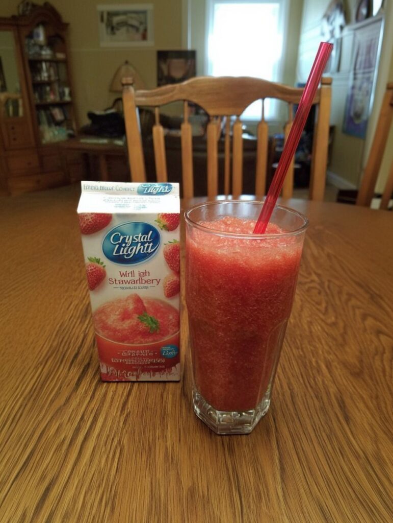 Frozen Crystal Light Strawberry Slush (WW Friendly, 0 Points!)