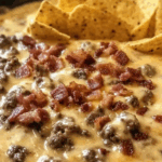 Bacon Cheeseburger Queso Dip
