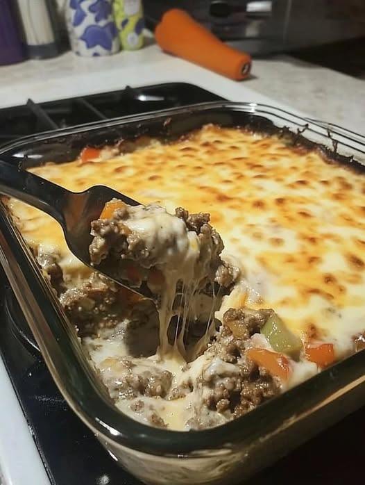 WW-Friendly Philly Cheese Steak Casserole – Lighter Version