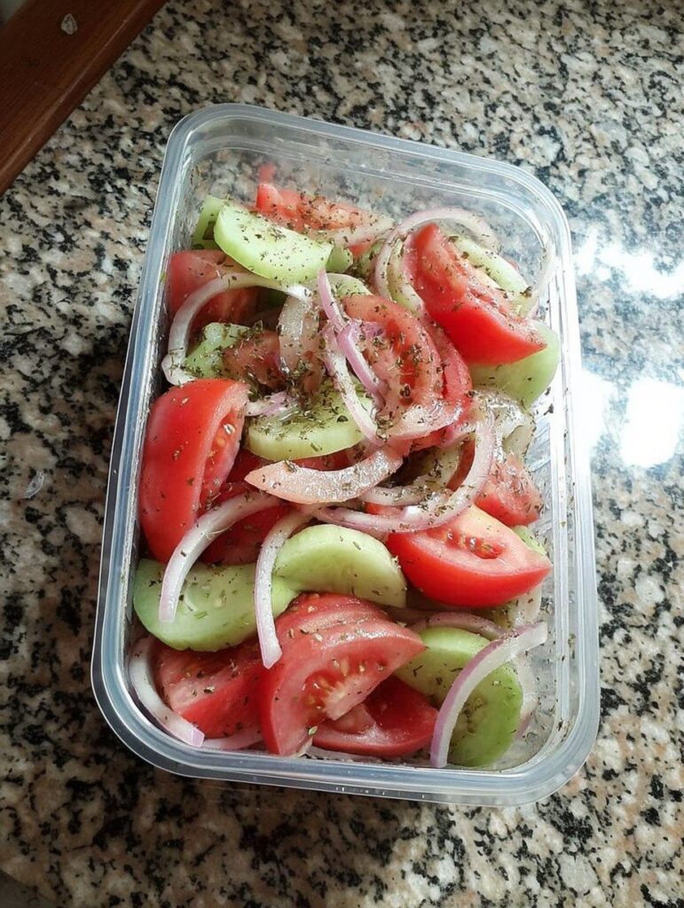 Cucumber Tomato Onion Salad (WW-Friendly)