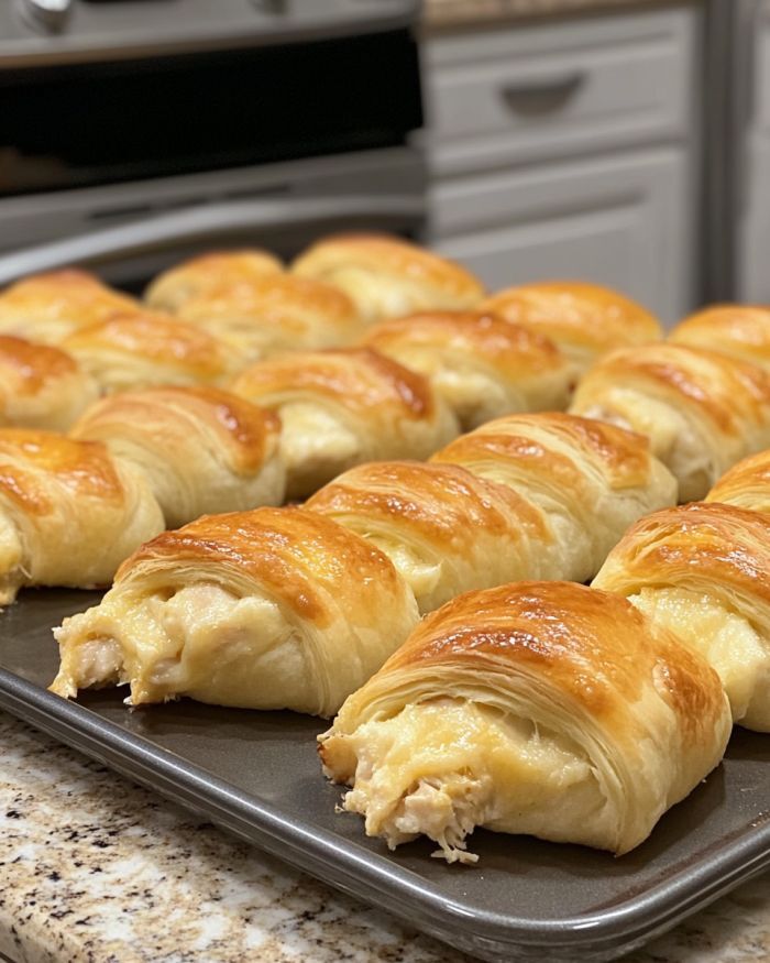 WW-Friendly Baked Chicken Stuffed Crescent Rolls