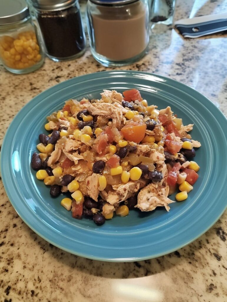 Southwest Chicken, Black Bean & Corn Skillet