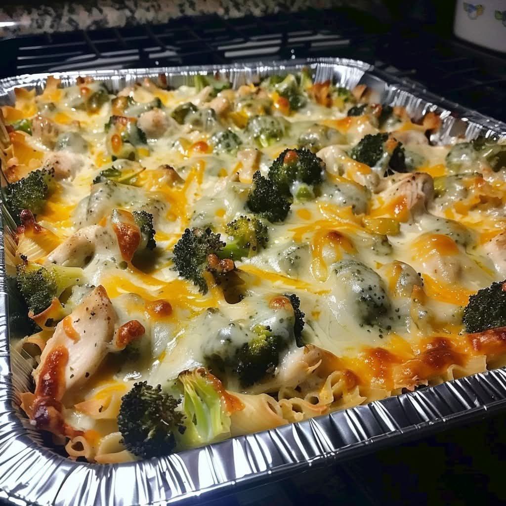 Chicken & Broccoli Alfredo Casserole β WW Friendly!A creamy, cheesy favorite made lighter for less points without losing flavor!