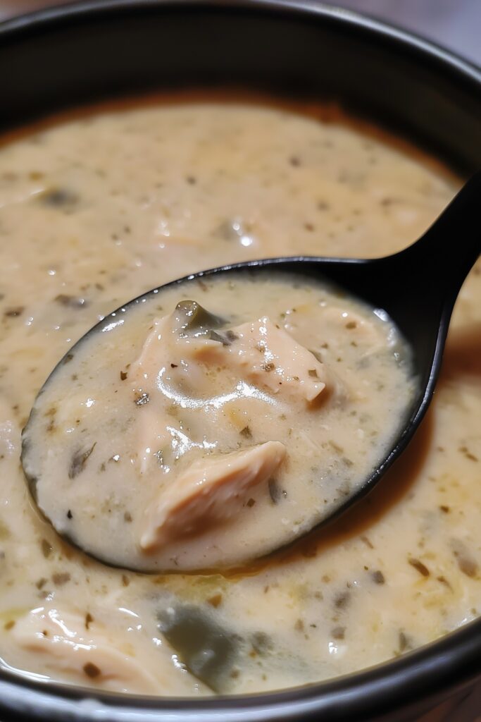 WW Creamy Poblano Chicken Soup (Lightened)