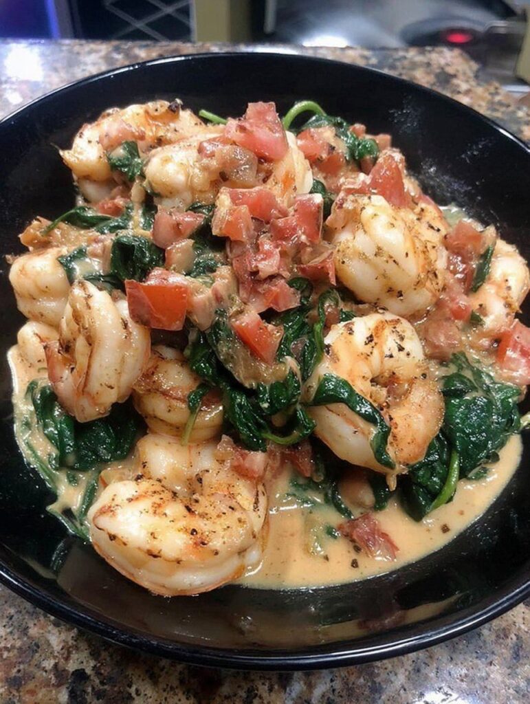 Creamy Shrimp & Chicken Skillet (WW-friendly version)