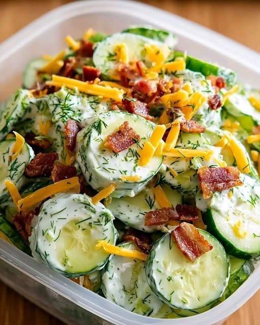 WW Creamy Cucumber, Bacon & Cheddar Snack