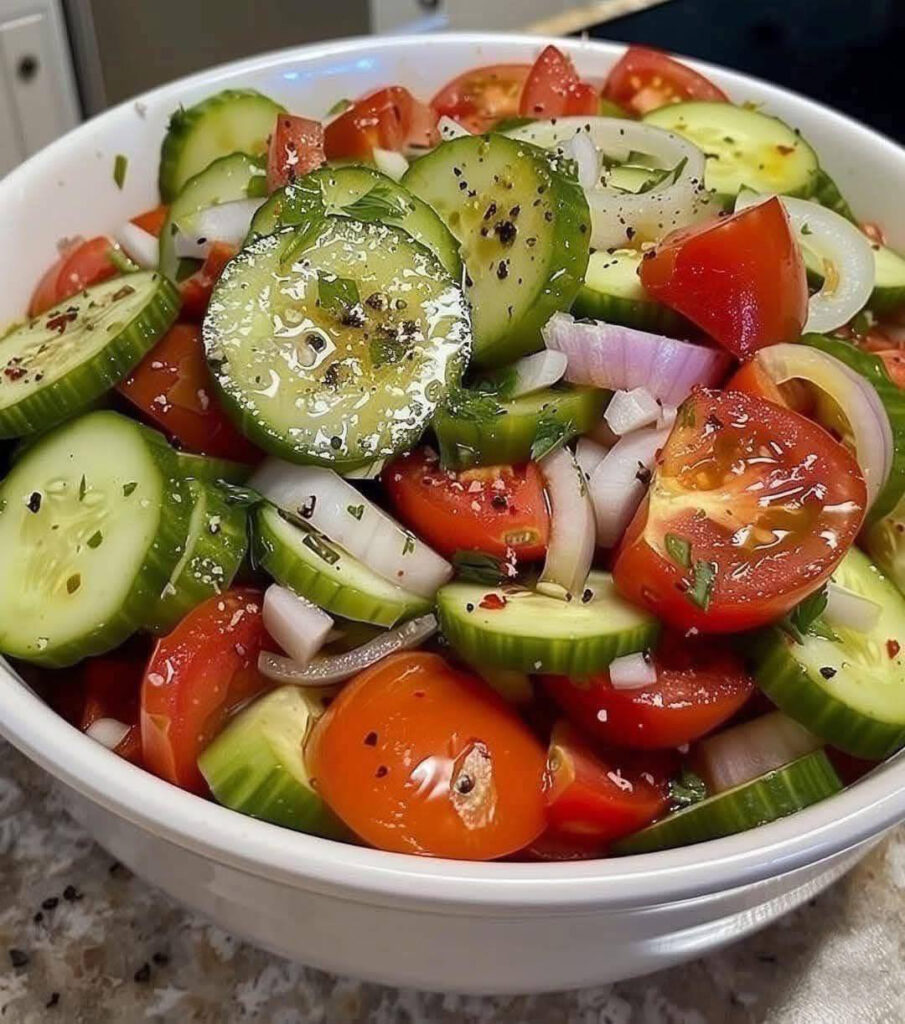 Fresh Cucumber Tomato Salad