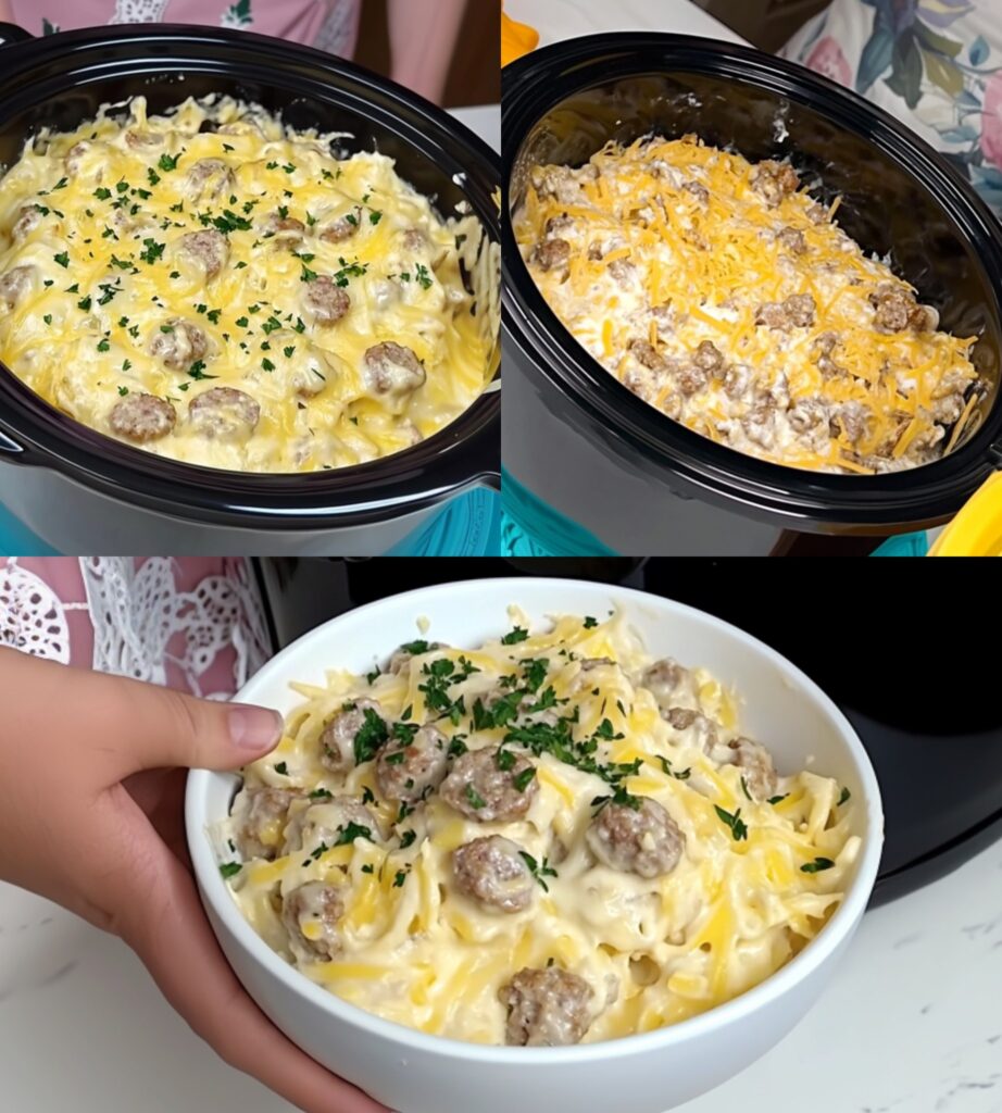 WW-Friendly Slow Cooker Meatball Casserole 🍝