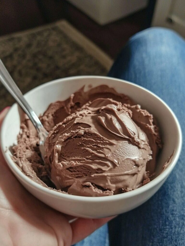 Zero-Point Chocolate Nice Cream (2 Ingredients!)
