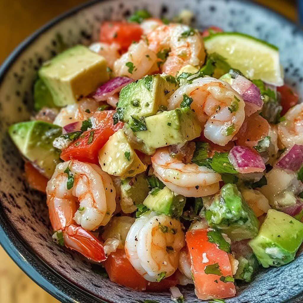 Zesty Lime Shrimp & Avocado Salad (WW Friendly)