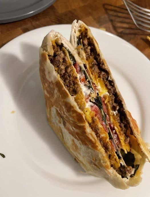 WW Cheeseburger Crunch Wrap