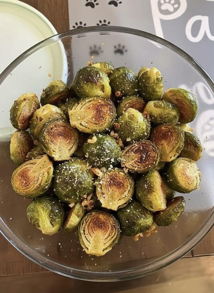 Roasted Garlic Brussels Sprouts (WW Light Version)