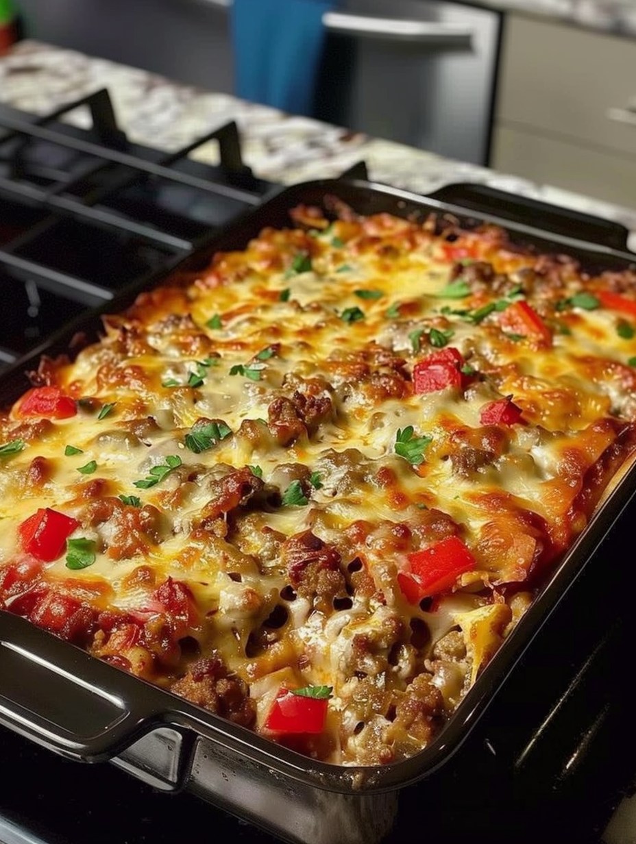 Cheesy Beef & Veggie Casserole (WW-Friendly Version)
