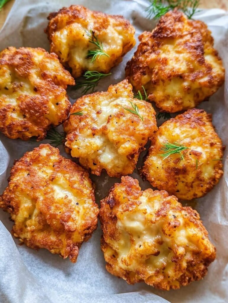 WW Cheesy Chicken Fritters (Low-Point Version)