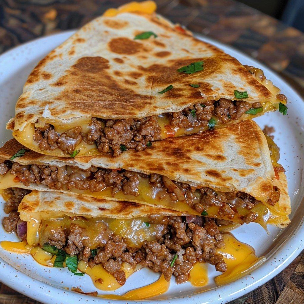 Lighter Cheeseburger Quesadillas (Same Vibe, Fewer Points)