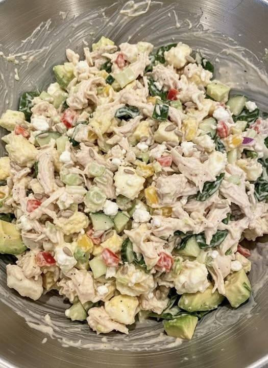 Loaded Protein Power Salad (Lightened)