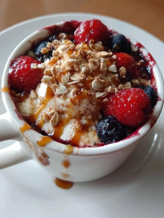WW Cottage Cheese Berry Mug Cobbler