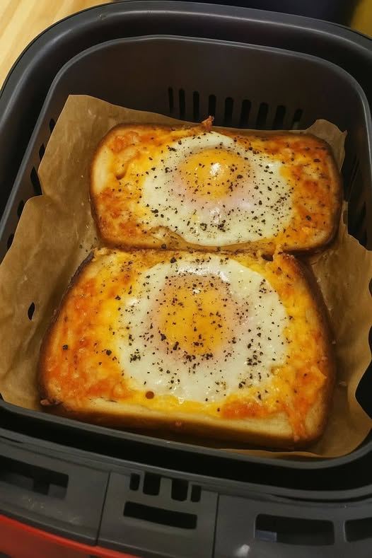 WW Ultra Low-Point Air Fryer Cheesy Egg Toast