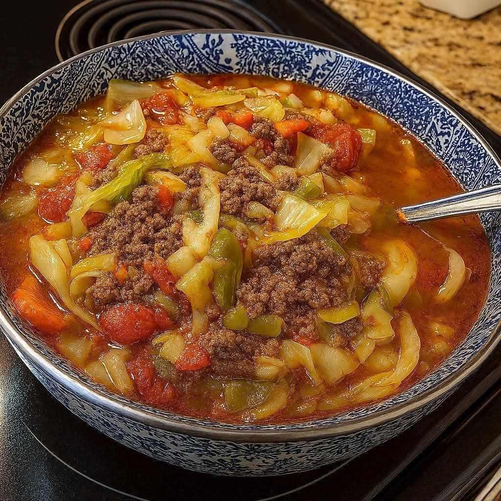 Hearty Cabbage & Beef Comfort Soup (WW Style)