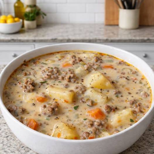 Creamy Hamburger Potato Soup — WW Low Point Style